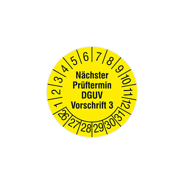 HT Instruments Sicherheitsprüfplaketten 30mm 2002270 (VE108)